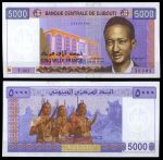 Джибути 2002 г. • P# 44 • 5000 франков • Махмуд Харби • регулярный выпуск • UNC пресс