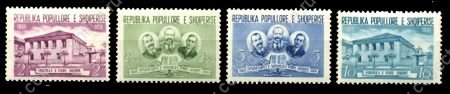 АЛБАНИЯ 1959г. SC# 505-8 / ОБРАЗОВАНИЕ / MNH OG VF / АРХИТЕКТУРА