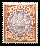 Антигуа 1908-20гг. GB# 45 / 2d. / MH OG VF / гербы