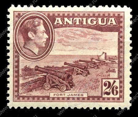 Антигуа 1938-51гг. GB# 106(SC# 92) / 2s.6d. Пушки / MH OG VF / Георг VI