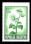 АРГЕНТИНА 1972-5гг. SC# 987 / 1 с. ЦВЕТЫ / MNH OG VF / ФЛОРА