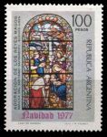 Аргентина 1977 г. • SC# 1158 • 100 p. • Рождество • витраж • MNH OG VF