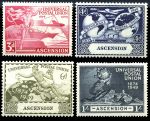 Асенсьон 1949г.GB# 52(SC# 57-60) / 75 лет Почтовому Союзу(UPU) / MH OG VF / омнибус