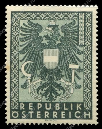 Австрия 1945 г. • SC# 451 • 1 sh. • государственный герб • стандарт • MNH OG VF