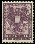 Австрия 1945 г. • SC# 453 • 3 sh. • государственный герб • стандарт • MNH OG VF