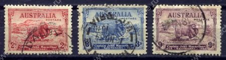 Австралия 1934 г. • Gb# 150-2 • 2 - 9 d. • 100 лет со дня смерти капитана Макартура • овца • полн. серия • Used XF ( кат.- £ 60 )