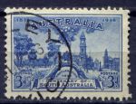 АВСТРАЛИЯ 1936г. GB# 162 / 3d. / USED F-VF / АРХИТЕКТУРА