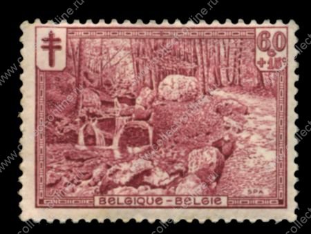 БЕЛЬГИЯ 1929 г. SC# B96 / 60c. + 15c. РУЧЕЙ В ЛЕСУ / MNH OG F-VF