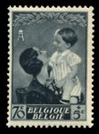 БЕЛЬГИЯ 1937 г. SC# B193 / 70c.+5c. КОРОЛЕВА АСТРИД С СЫНОМ / MNH OG F-VF