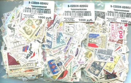 Чехословакия • XX век • набор 200 разных старых марок • Used F-VF