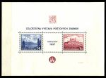 Чехословакия 1937 г. • Mi# Bl. 1(Sc# 239) • 50 h. + 1 k. • Филателистическая выставка в Братиславе • виды страны • блок • MNH OG XF