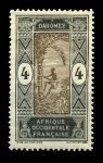 ДАГОМЕЯ 1913-35 гг. SC# 44 / 4 c. / СБОРЩИК БАНАНОВ НА ПАЛЬМЕ / MNH OG VF