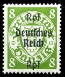 Германия 3-й рейх 1939 г. • Mi# 719 • 8 pf. • надпечатка "Deutsches Reich" на марке Данцига • MNH OG XF ( кат.- € 4.50 )