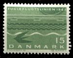 Дания 1963г. / SC# 407 / Поезд Дания-Германия / MNH OG VF(**)