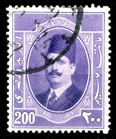 Египет 1923-1924 гг. • SC# 102 • 200 m. • Король Фуад • стандарт • Used F-VF