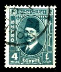 ЕГИПЕТ 1936-7гг. SC# 193 / 4m. КОРОЛЬ ФУАД / USED F-VF