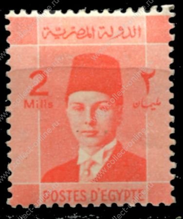 Египет 1937-1944 гг. • SC# 207 • 2 m. • Король Фарук(детский портрет) • стандарт • MH OG VF