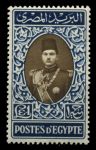 Египет 1939-1946 гг. • SC# 240 • £1 • Король Фарук(парадный портрет в овале) концовка серии • стандарт • MNH OG VF • ( кат. - $50+ )