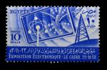 ЕГИПЕТ 1953г. SC# 365 / 10 m. ВЫСТАВКА ЭЛЕКТРОНИКИ КАИР / MNH OG VF / НАУКА