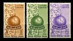 ЕГИПЕТ 1955г. SC# 375-7 / АРАБСКИЙ ПОЧТОВЫЙ СОЮЗ / MNH OG VF / КАРТЫ