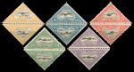 ЭСТОНИЯ 1925г. SC# C14-8 / 5-45m. АВИАПОЧТА / MNH OG VF / САМОЛЕТЫ АВИАЦИЯ / тет беш пары