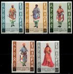 Эфиопия 1974г. SC# 704-8 / Национальные костюмы / MNH OG VF