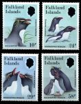 Фолклендские о-ва 1986 г. • Sc# 450-3 • 10 - 58 d. • Скалистые пингвины • полн. серия • MNH OG VF (кат. - $9.00)