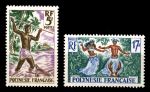 ФР. ПОЛИНЕЗИЯ 1960г. SC# 193-4 / ЖИТЕЛИ /MH OG VF