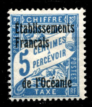 ФР. ПОЛИНЕЗИЯ 1926г. SC# J 1 / 5c. / СТАНДАРТ / MH OG VF