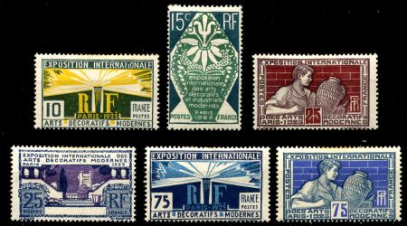 Франция 1924-1925 гг. Mi# 180 • 75 c. • Выставка декоративно-прикладного искусства, Париж • концовка серии • MH OG VF ( кат. - €30 )