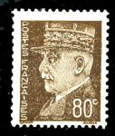 Франция 1941-1942 гг. • Mi# 519 (SC# 435 ) • 80 c. • маршал Петен • стандарт • MNH OG XF