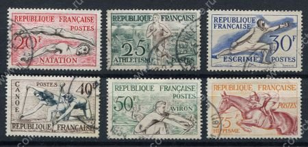 ФРАНЦИЯ 1958г. SC# 700-5 / СПОРТ / USED F-VF