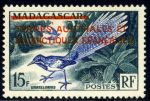 Французские Южные и Антарктические территории 1955 г. • SC# 1 • 15 fr. • надп. на марке Мадагаскара • MNH OG VF ( кат. - $15 )