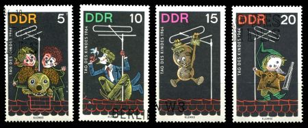 ГДР 1964 г. • Mi# 1025-8 • 5 - 20 pf. • немецкие сказки • 4 марки • Used(ФГ) OF NH VF