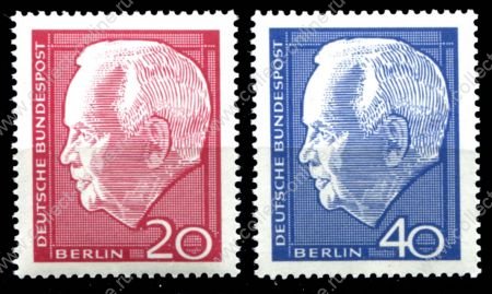 Зап. Берлин 1964г. SC# 9N211-2(Mi# 234-5)  / Генрих Любке / MNH OG VF