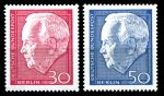 Зап. Берлин 1967г. SC# 9N263-4(Mi# 314-5)  / Генрих Любке / MNH OG VF