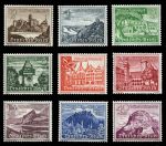 ГЕРМАНИЯ 1939г. MI# 730-8(SC# B160-8) / ЗАМКИ ГЕРМАНИИ / MNH OG VF / АРХИТЕКТУРА