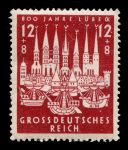 Германия 3-й рейх 1943 г. • Mi# 862 • 12 + 8 pf. • 800-летие свободного города Любек • MH OG VF