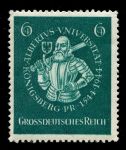 Германия 3-й рейх 1944 г. • Mi# 896 • 6 + 4 pf. • 400 лет университету Альберта • Герцог Бранденбургский • благотворительный выпуск • MNH OG XF ( кат.- €1 )