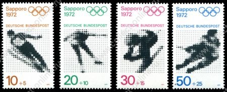 ФРГ 1972г. SC# B485-8(MI# 719-22) / Олимпиада Мюнхен / MNH OG VF / Спорт