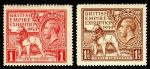 Великобритания 1924 г. • Gb# 430-1 • 1 и 1 ½ d. • Выставка достижений Британской империи • MH OG F-VF ( кат.- £25 ) • полн. серия