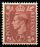 Великобритания 1950-1952 гг. • Gb# 506 • 2 d. • Георг VI • стандарт • MNH OG VF