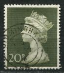 Великобритания 1970-1972 гг. • Gb# 830 • 20 p. • Елизавета II • "машинный" выпуск • стандарт • Used VF