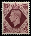 Великобритания 1937-1947 гг. • Gb# 474a • 11 d. • Георг VI • стандарт • MNH OG VF ( кат. - £4 )