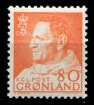 ГРЕНЛАНДИЯ 1963-8гг. SC# 61 / 80 o. / ФРИДРИХ IX / MNH OG VF