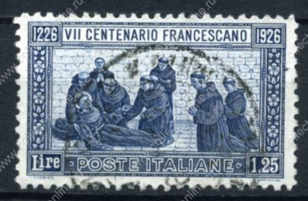 Италия 1926 г. • SC# 182 (Mi# 238 ) • 1.25 L. • 700 лет со дня смерти св. Франциска • Used VF