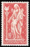 ЛИХТЕНШТЕЙН 1965г. SC# 395 / МАДОННА / MNH OG VF / РЕЛИГИЯ