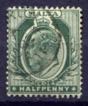 МАЛЬТА 1904-11гг. SC# 30 / 1/2 d. / USED F-VF