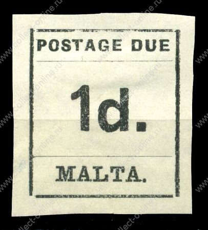 МАЛЬТА 1925г. GB# D2(SC# J2) / 1d. СЛУЖЕБНАЯ / MH OG F-VF