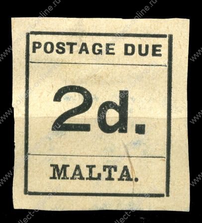 МАЛЬТА 1925г. GB# D4(SC# J4) / 2d. СЛУЖЕБНАЯ / MH OG F-VF